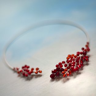 náhrdelník  červený